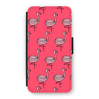 Flamingo: iPhone 12 Flip Hoesje