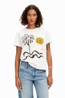 T-shirt korte mouwen eiland - WHITE - S