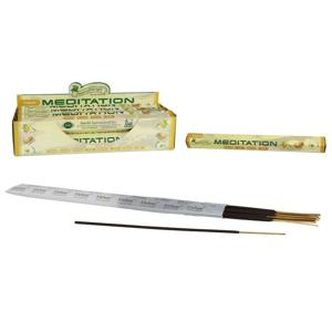 Wierook sticks in huisgeur Meditation - 40x sticks van 22 cm - Ontspannend - 24 grams