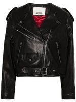 ISABEL MARANT veste de moto Audric en cuir - Noir