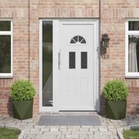 VidaXL Plantenbak 2 pcs olijf groen 40 x 40 x 40 cm staal