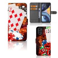 Motorola Moto G22 | Wallet Case | met Pasjes | Casino