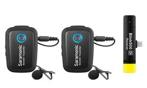 Saramonic Blink500-B4 dubbele draadloze dasspelmicrofoon voor iOS