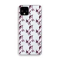 Musketon Unicorn: Pixel 4 Transparant Hoesje