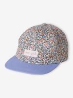 Gebloemde meisjespet blauw