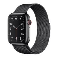 Apple origineel Milanese Loop Band Apple Watch 38mm / 40mm / 41mm Space Black - MTU12ZM/A - thumbnail