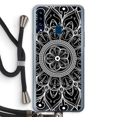Roses Are Red: Samsung Galaxy A20s Transparant Hoesje met koord