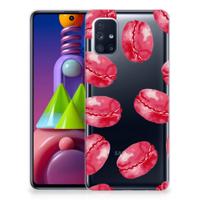 Samsung Galaxy M51 | Siliconen Case | Pink Macarons