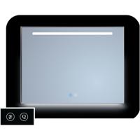 Spiegel Sanicare TuTTi 120 cm met LED 1 Horizontale Strook en Ambi Onder en Spiegelverwarming met Lijst Chroom