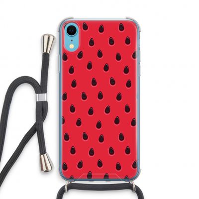 Watermelon: iPhone XR Transparant Hoesje met koord