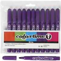 Colortime stiften, lijndikte 5 mm, donkerpaars, 12 stuk/ 1 doos