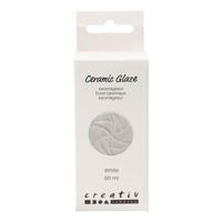 Creativ Company Keramiek glazuur 984-1101 c dekkend wit - 60ml