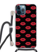 Lips: iPhone 12 Pro Max Transparant Hoesje met koord