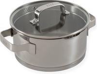 ELLE Gourmet Moderne Kookpan met Deksel - Ø 18 cm - RVS