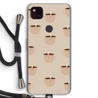 Morning coffee: Pixel 4a 5G Transparant Hoesje met koord