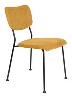 Zuiver Eetkamerstoel 'Benson' Rib, kleur Okergeel