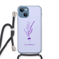 Be a wildflower: iPhone 13 mini Transparant Hoesje met koord