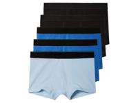 pepperts! 5 jongens boxers (158/164, Zwart/blauw/lichtblauw)