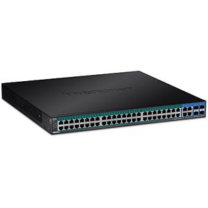 Trendnet TPE-5240WS Gigabit Ethernet (10/100/1000) Power over Ethernet (PoE) 1U Zwart netwerk-switch