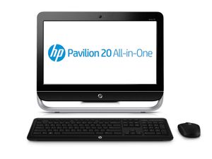 HP Pavilion 20-b110ed 50,8 cm (20") 1600 x 900 Pixels AMD E 4 GB DDR3-SDRAM 1000 GB HDD Windows 8 Zwart, Zilver