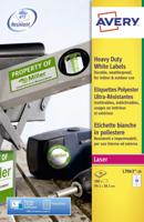 Avery ultra-sterke witte etiketten ft 99,1 x 38,1 mm (b x h), 280 stuks, 14 per blad Avery ultra-sterke witte etiketten ft 99,1 x 38,1 mm (b x h), 280 stuks, 14 per blad