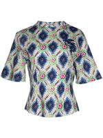 ETRO floral-print cotton T-shirt - Bleu - thumbnail