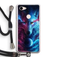 Where Light And Dark Meet: Pixel 3 Transparant Hoesje met koord