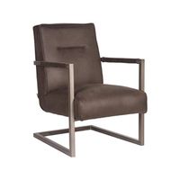 Label51 Fauteuil Jim - Antraciet - Microfiber - thumbnail
