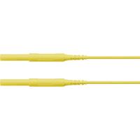 Schützinger Veiligheidsmeetsnoer Stekker 4 mm Stekker 4 mm 50.00 cm Geel 1 stuk(s)