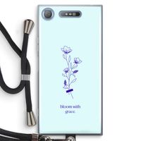 Bloom with grace: Sony Xperia XZ1 Transparant Hoesje met koord