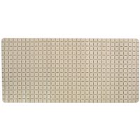 Douche/bad anti-slip mat badkamer - rubber - beige - 76 x 36 cm - rechthoek