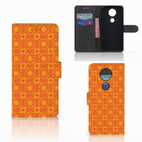 Motorola Moto E5 Plus Telefoon Hoesje Batik Oranje - thumbnail