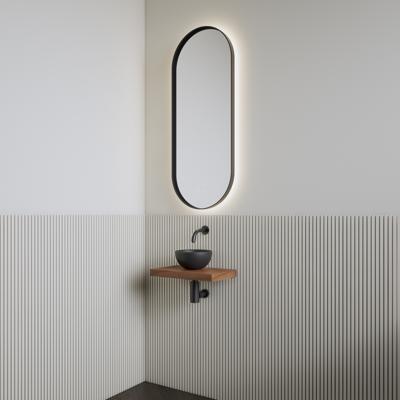 Fonteinset | BWS Leto | Planchet Walnut | Waskom Mat Zwart