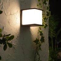Buitenlamp vierkant HUE color e27 zwart &apos;Damian&apos; IP54 16 cm