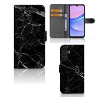 Samsung Galaxy A15 | Bookcase | Marmer Zwart - Origineel Cadeau Vader