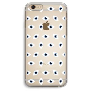 Eyes pattern: iPhone 6 Plus / 6S Plus Transparant Hoesje