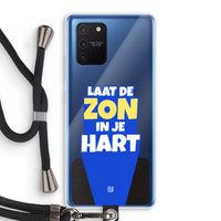 Laat de zon in je hart: Samsung Galaxy Note 10 Lite Transparant Hoesje met koord