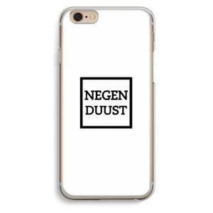 Negenduust vierkant: iPhone 6 / 6S Transparant Hoesje