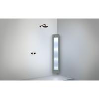 Sunshower Round Plus L infrarood + UV licht opbouw incl. installatieset hoek 185x33x25cm full body Organic Grey L0600-L0103-SML0800