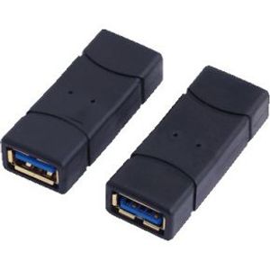 LogiLink USB 3.0-A F/F Zwart