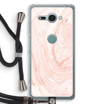 Peach bath: Sony Xperia XZ2 Compact Transparant Hoesje met koord