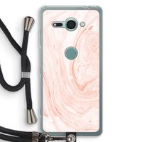 Peach bath: Sony Xperia XZ2 Compact Transparant Hoesje met koord