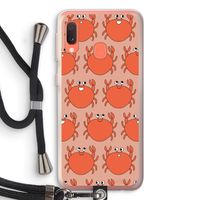 Krab: Samsung Galaxy A20e Transparant Hoesje met koord