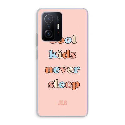 Cool Kids Never Sleep: Xiaomi 11T Transparant Hoesje