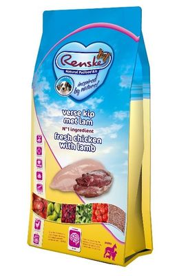 Renske Super Premium Puppy kip met lam hondenvoer 12kg