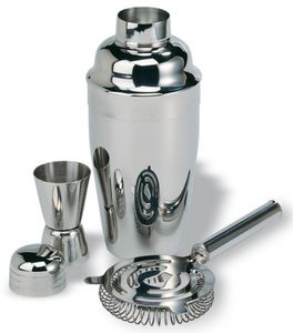 Luxe cocktail shaker set van metaal