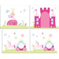 Vipack speelgordijn Princess - roze - 235x140x0,5 cm - Leen Bakker - thumbnail