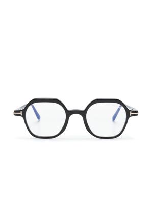 TOM FORD Eyewear lunettes de vue à monture hexagonale - Noir