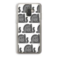 Cats: Samsung Galaxy A8 (2018) Transparant Hoesje
