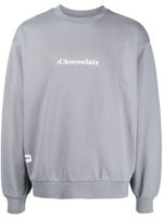 CHOCOOLATE sweat en jersey de coton à logo - Gris